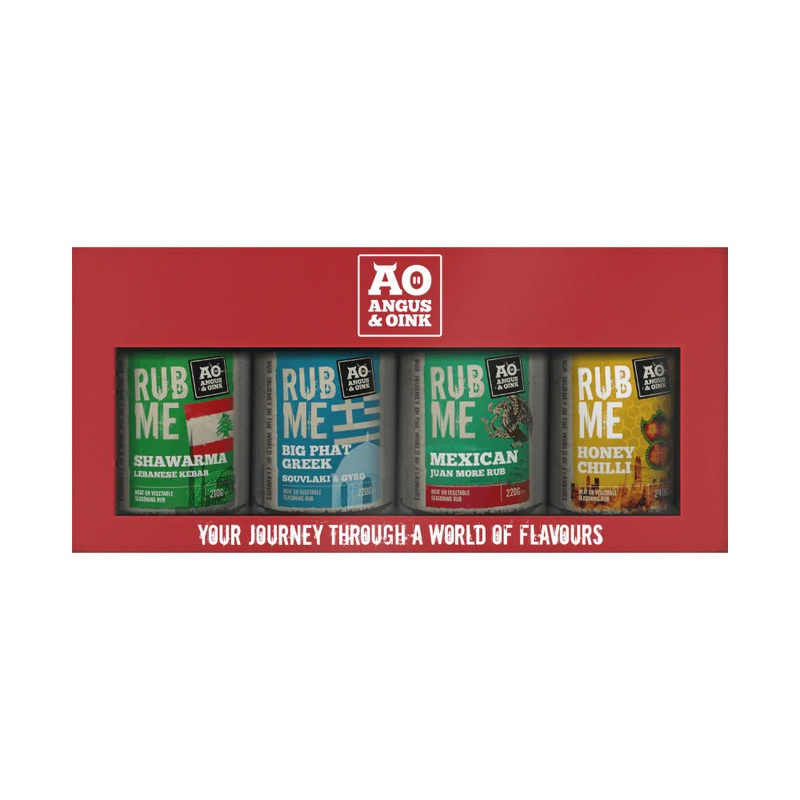 Angus & Oink Street Food Gift Pack (4x 200g BBQ Seasonings)