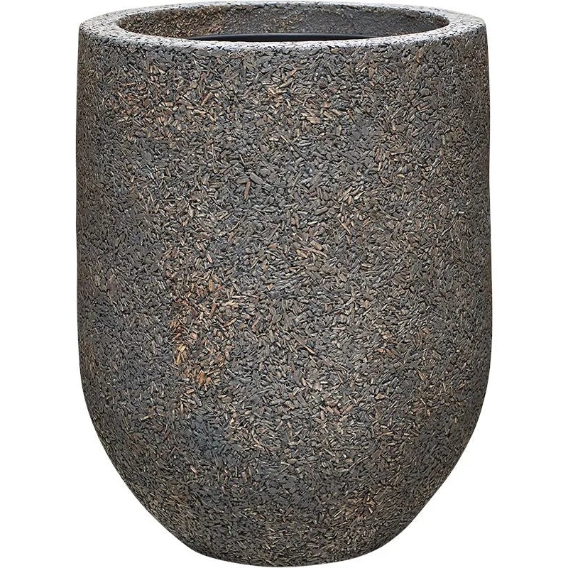 Baq Naturescast Plant Pot 40cm Height 24cm Dia Couple Grey (with liner)
