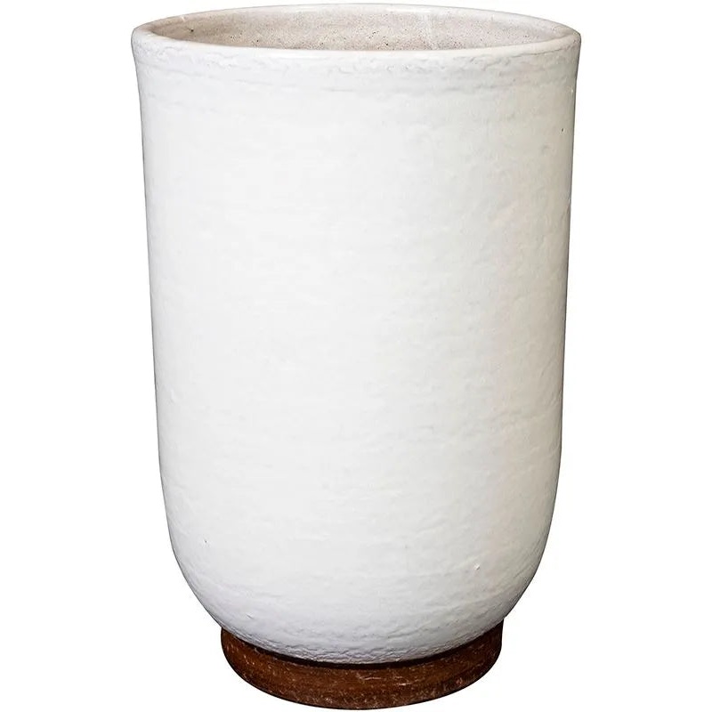 Jayla Plant Pot 31cm Height 17cm Dia Pot Tall White