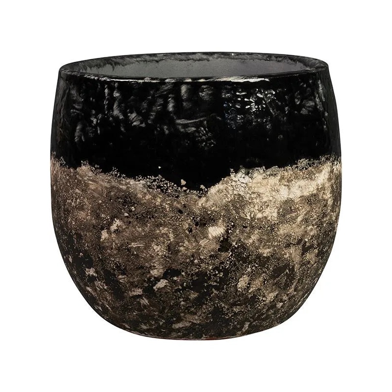Lindy Plant Pot 13cm Height 11cm Dia Pot Black