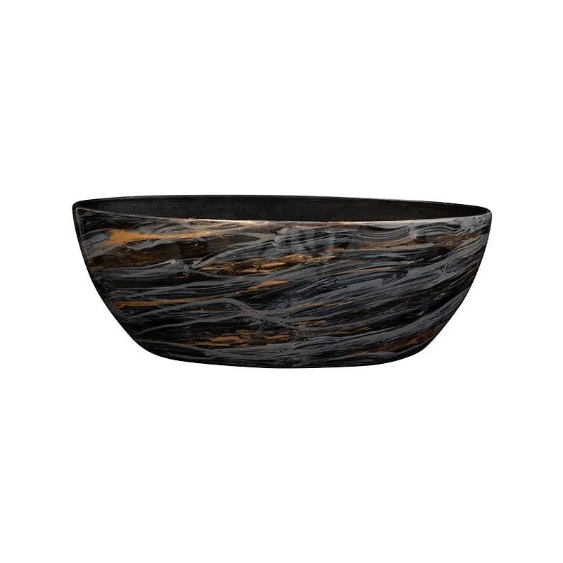 Niene Plant Pot 20cm Height 23cm Dia Planter Marble Black