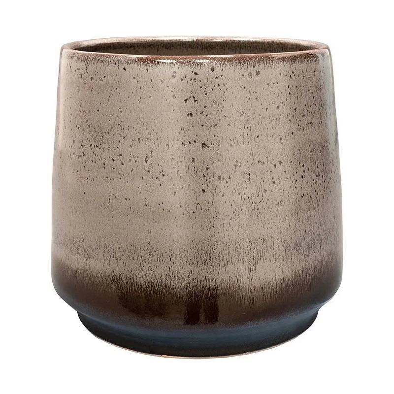 Noaz Plant Pot 27cm Height 22cm Dia Pot Coffee