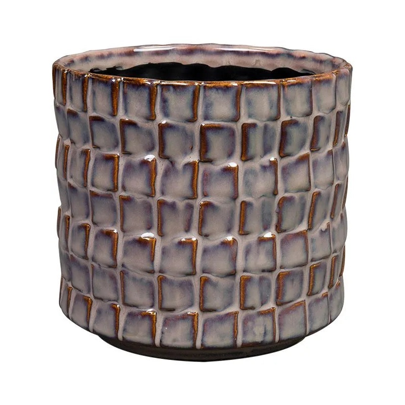 Stian Plant Pot 11cm Height 9cm Dia Pot Deep Purple