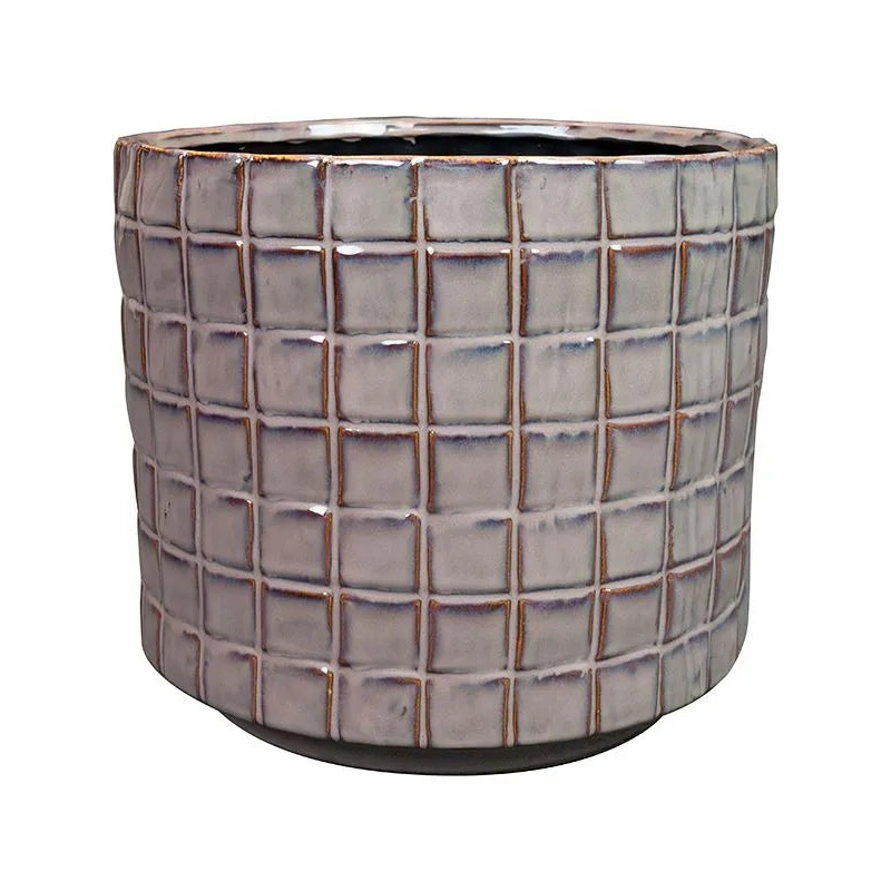 Stian Plant Pot 20cm Height 19cm Dia Pot Deep Purple