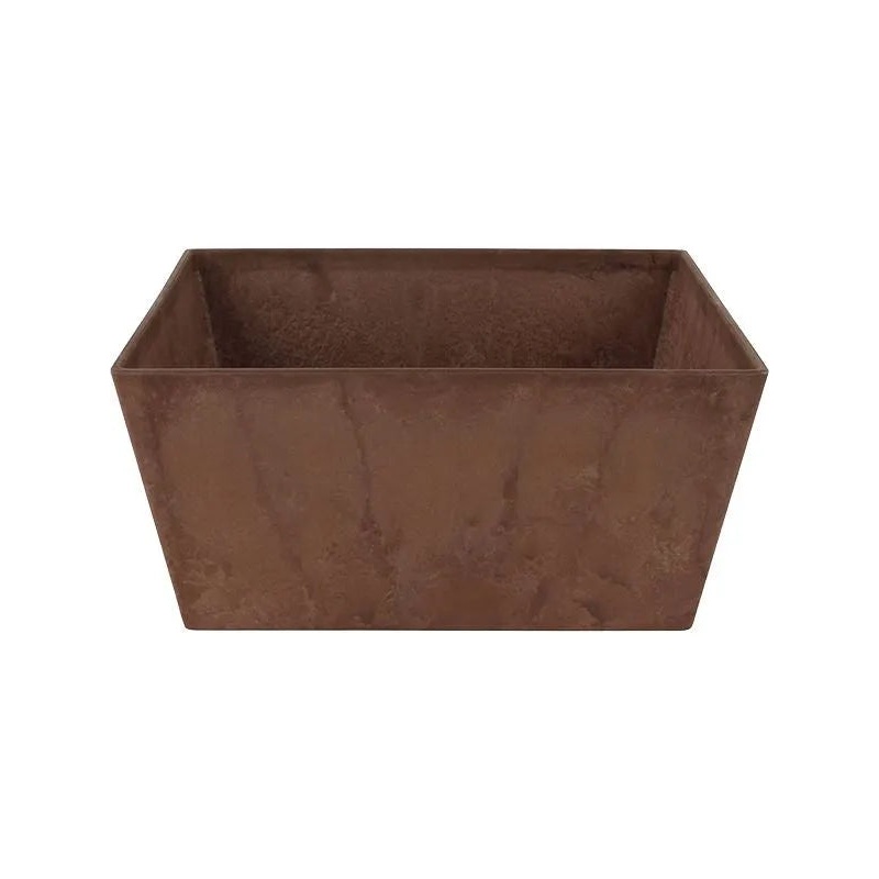 Artstone Plant Pot 14cm Height 28cm Dia Ella Bowl Oak