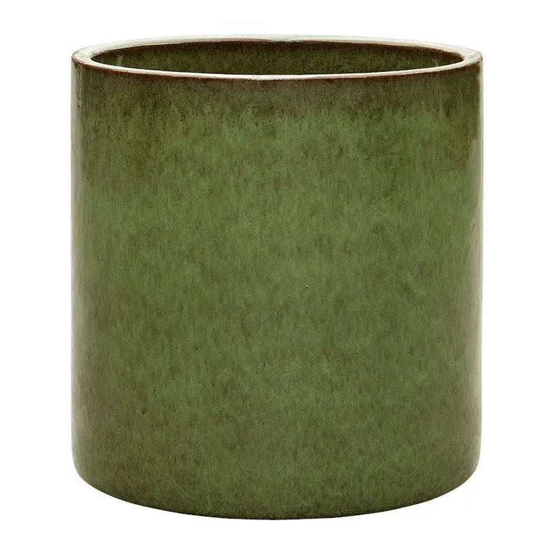 Cylinder Plant Pot 50cm Height 45cm Dia Pot Green