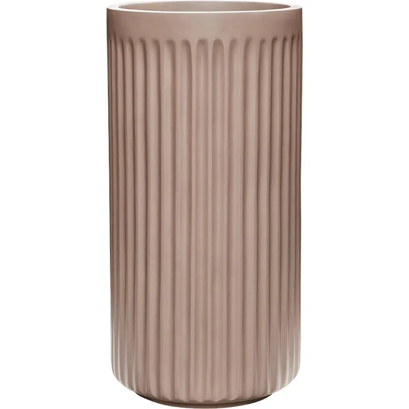 Doric Natural Plant Pot 88cm Height 40cm Dia Cylinder Cedar Grey