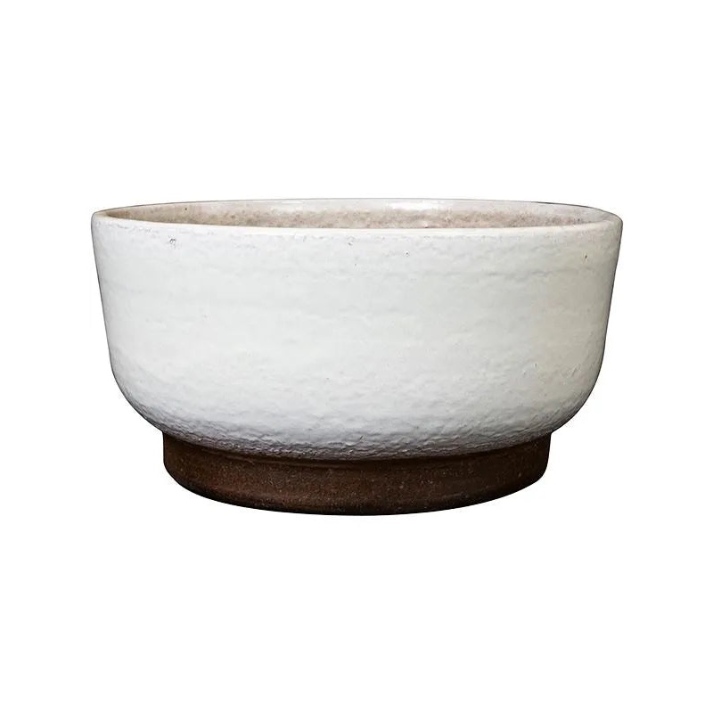 Jayla Plant Pot 14cm Height 25cm Dia Bowl White