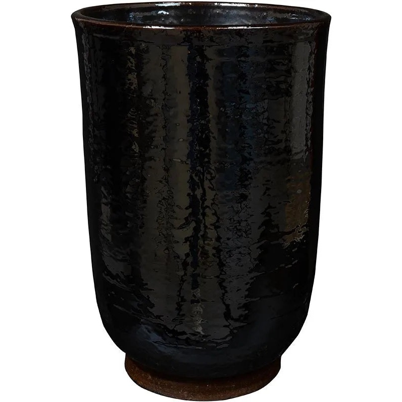Jayla Plant Pot 31cm Height 17cm Dia Pot Tall Brown