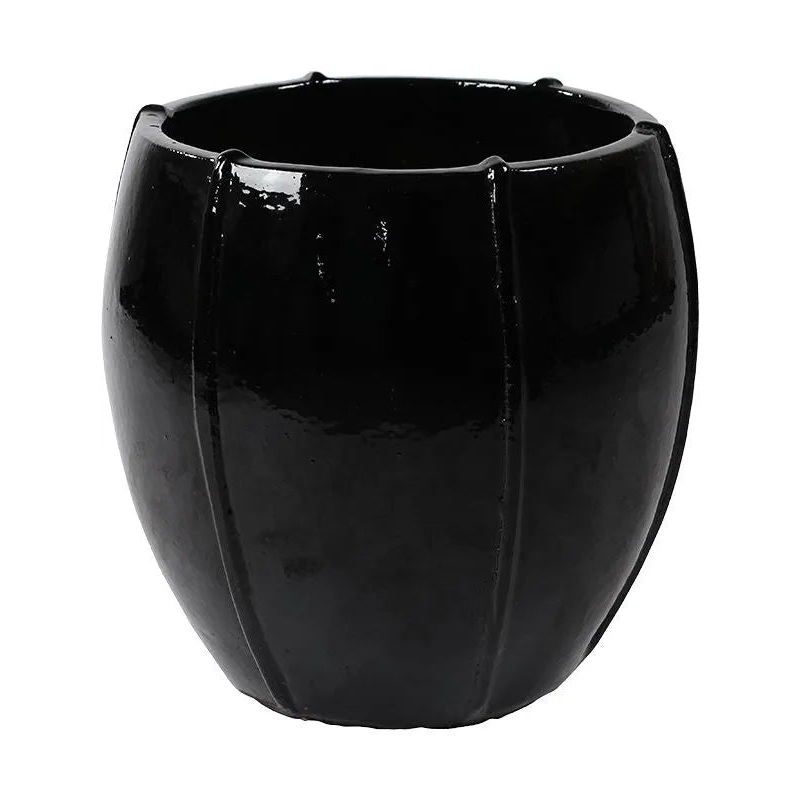 Moda Plant Pot 55cm Height 45cm Dia Emperor Black Shiny