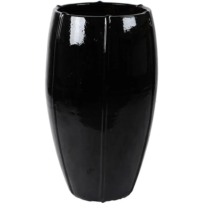 Moda Plant Pot 74cm Height 35cm Dia Emperor Black Shiny