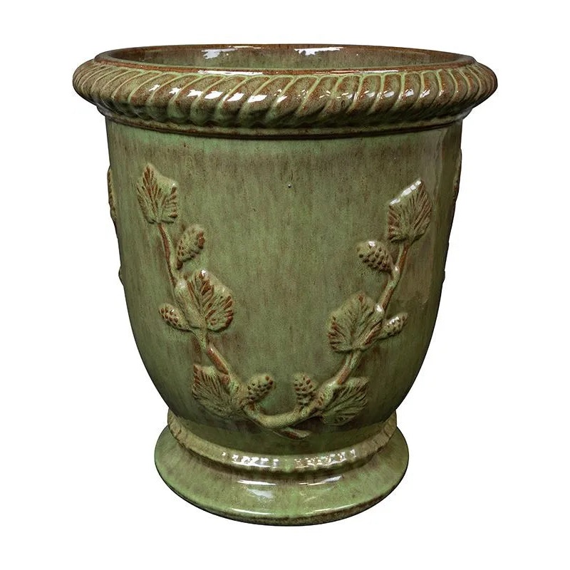 Novell Plant Pot 58cm Height 36cm Dia Vase Green