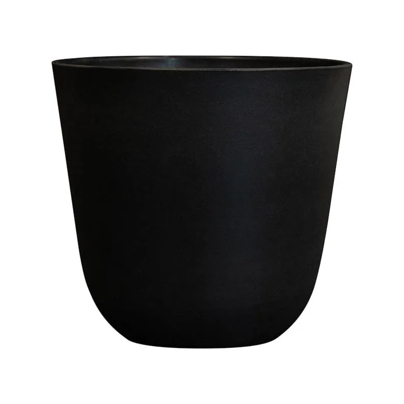 Palermo Plant Pot 15cm Height 16cm Dia Pot Black