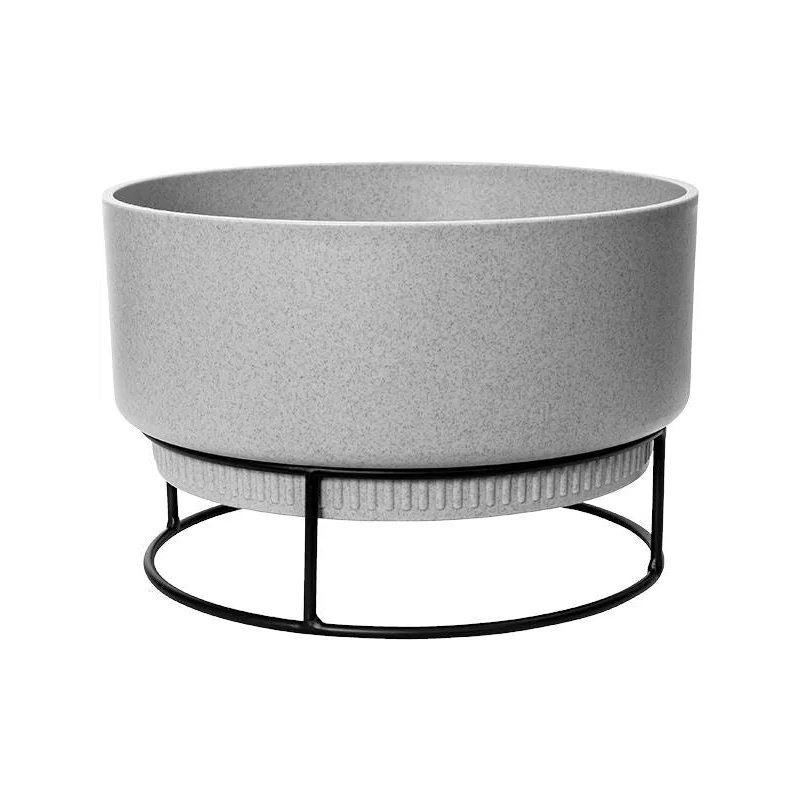 B. For Studio Plant Pot 19.1cm Height 25.6cm Dia Bowl Living Concrete