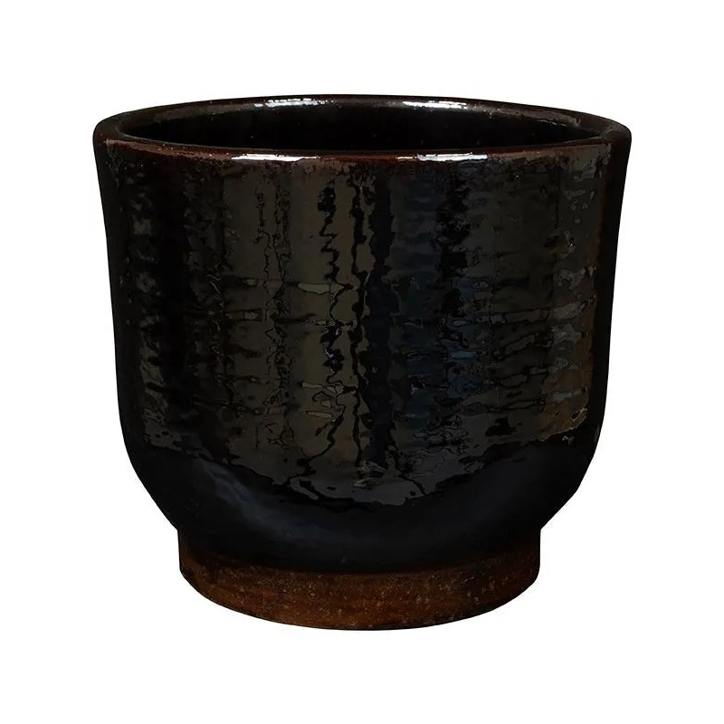 Jayla Plant Pot 14cm Height 14cm Dia Pot Brown