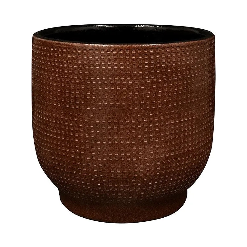 Lykke Plant Pot 20cm Height 18cm Dia Pot Chestnut