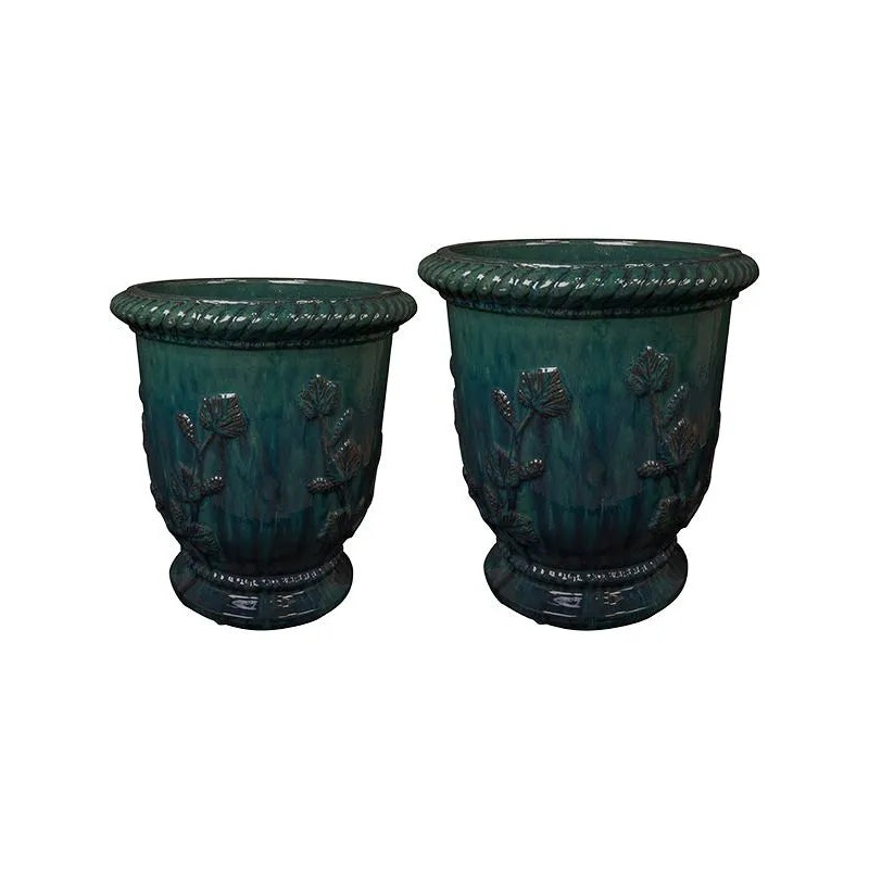Novell Plant Pot 45cm Height cm Dia Vase Ocean (set of 2)