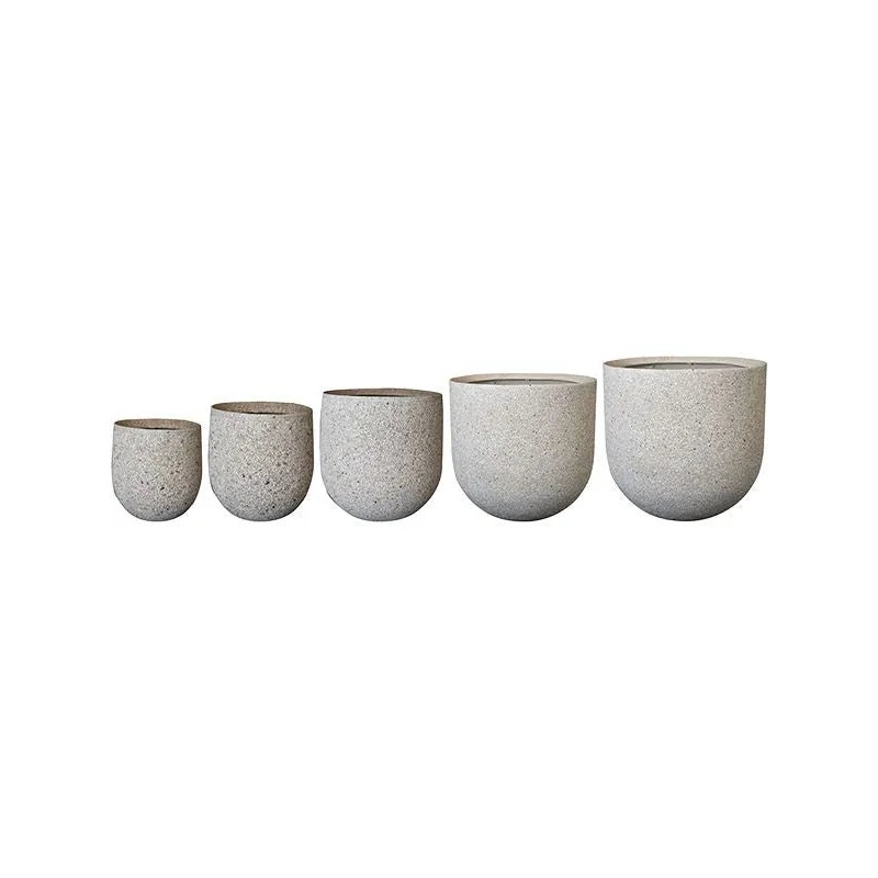 Ravi Plant Pot 48cm Height cm Dia Pot Cream (set of 5)