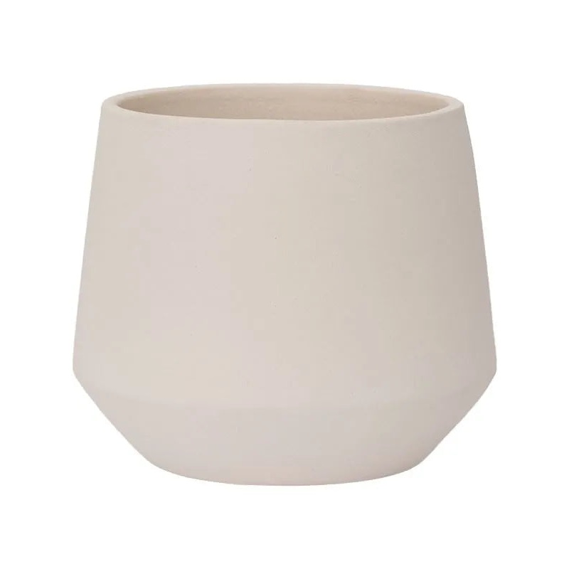 Ceramic Plant Pot 13cm Height 10cm Dia Julia S Vanilla White