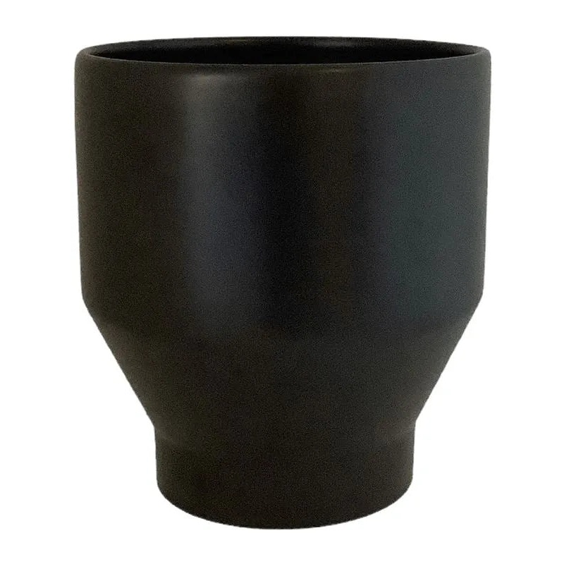 Land Plant Pot 23cm Height 19cm Dia Pot Matt Anthracite