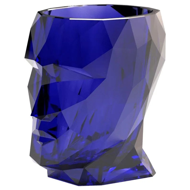 Nano Adan Glossy Plant Pot 18cm Height 10cm Dia Pot Clear Zaphire