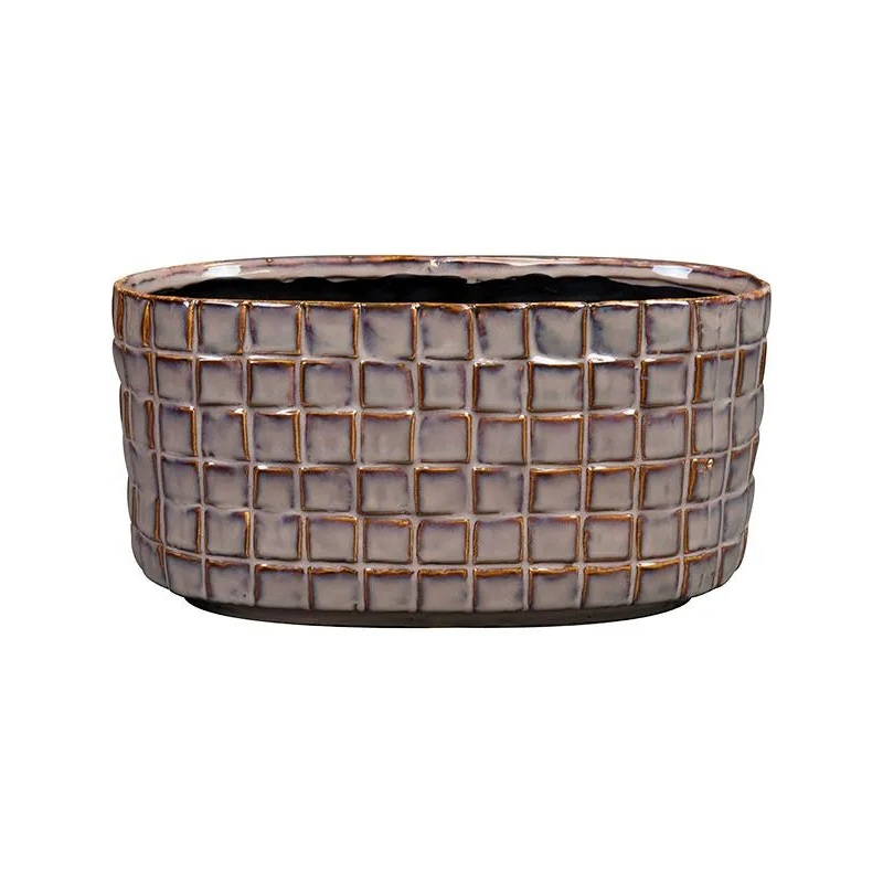 Stian Plant Pot 13cm Height 11cm Dia Planter Deep Purple