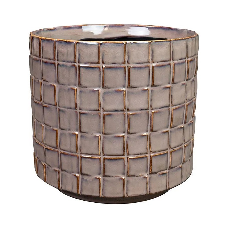 Stian Plant Pot 17cm Height 16cm Dia Pot Deep Purple