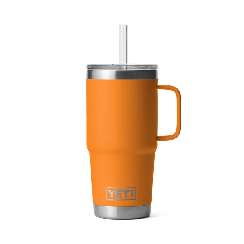 YETI RAMBLER 25 OZ STRAW MUG KING CRAB ORANGE