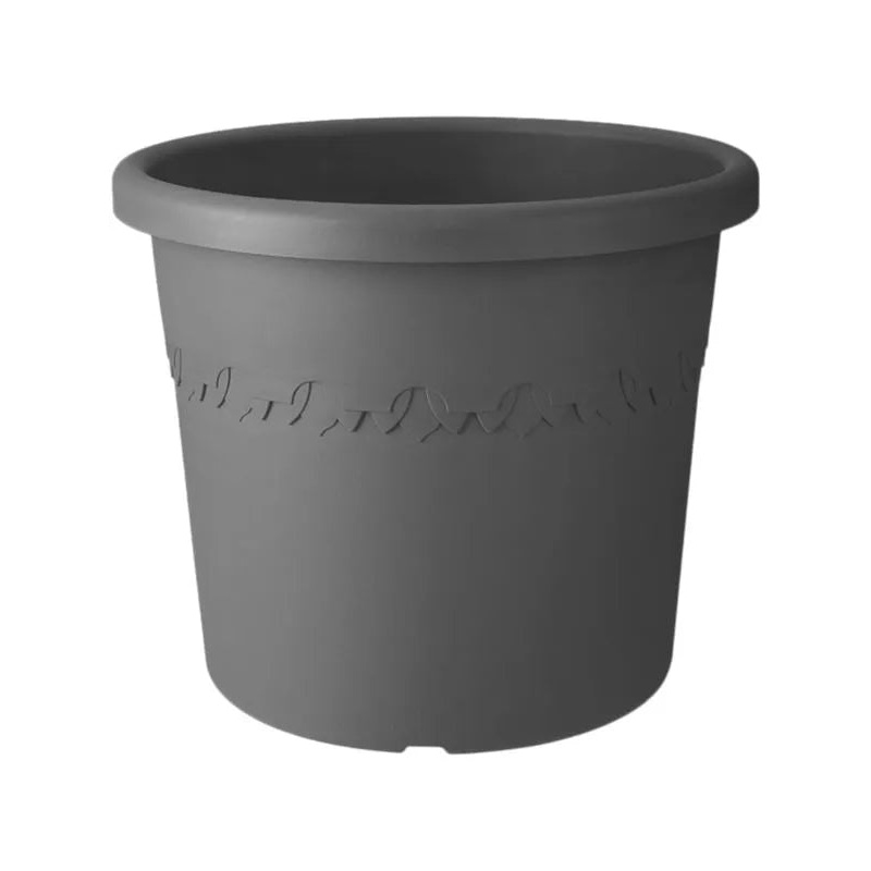 Algarve Plant Pot 29cm Height 26cm Dia Cilindro Anthracite