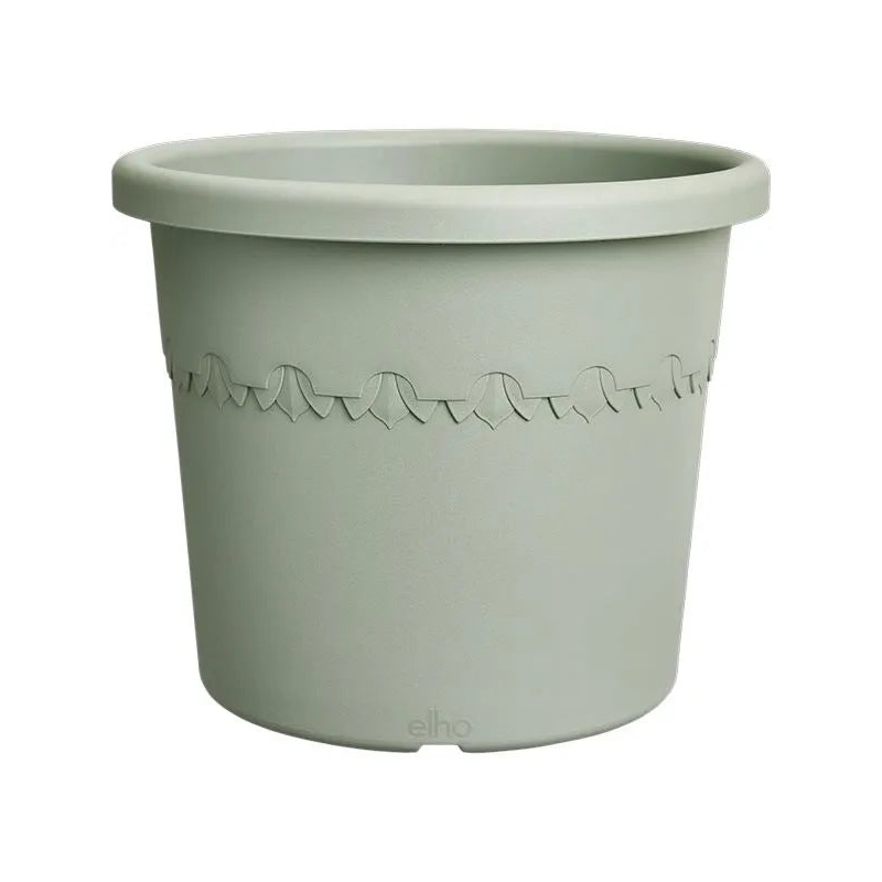 Algarve Plant Pot 29cm Height 26cm Dia Cilindro Thyme Green