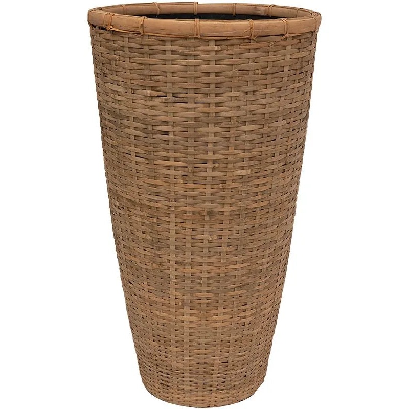 Daina Plant Pot 56cm Height 35cm Dia Vase Bamboo