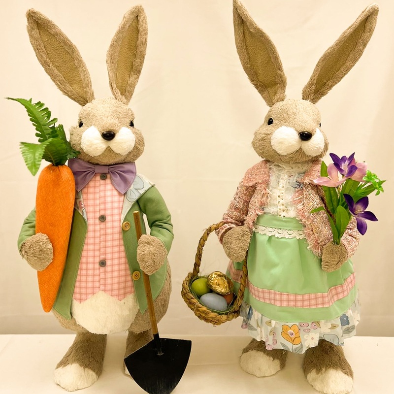 EASTER BUNNY FOLK LARGE 2 ASSORTED