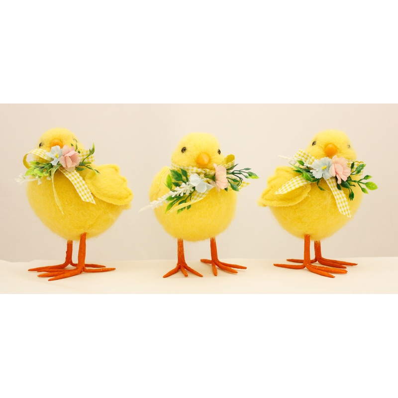 EASTER FELT CHICK 3 ASSORTED