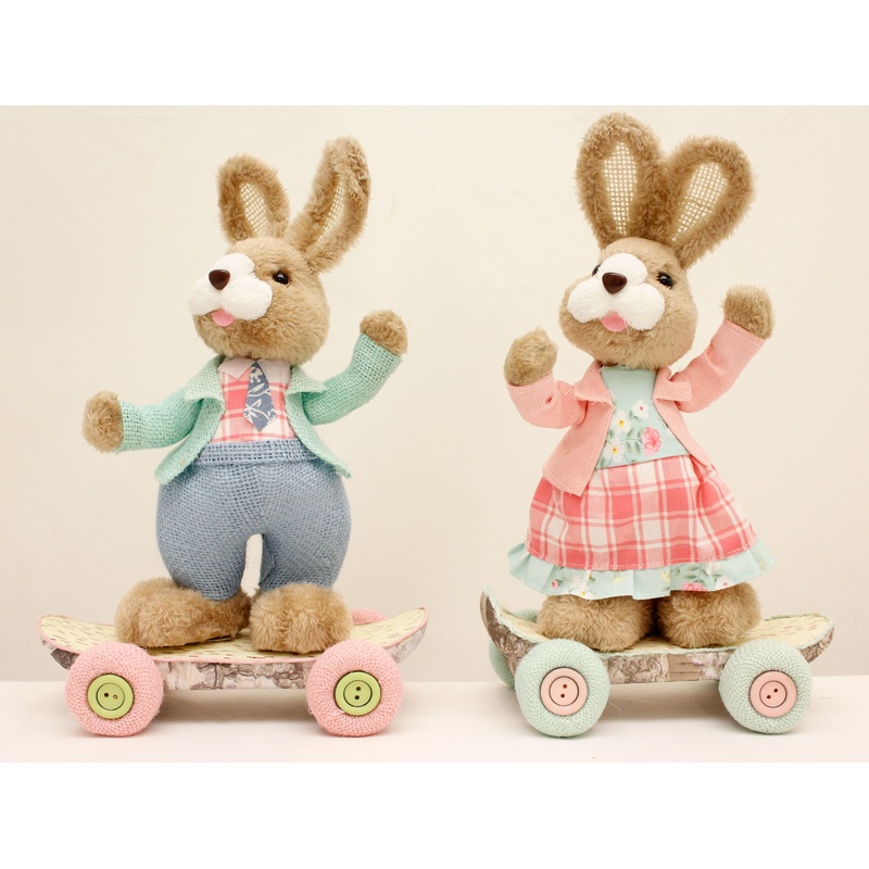 FUREVER BUNNY ON SKATEBOARD 2 ASSORTED