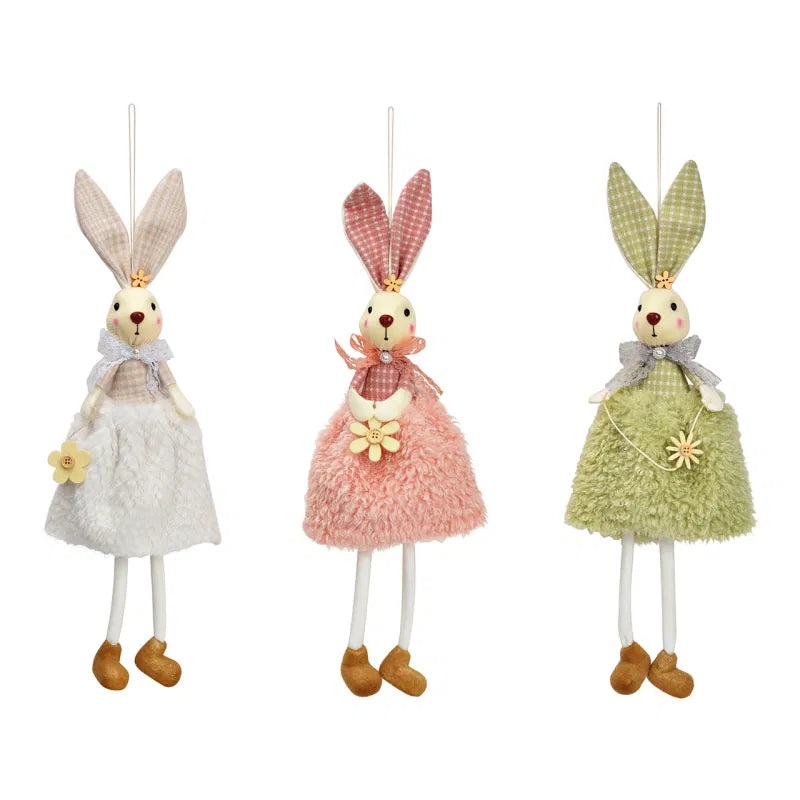 Hanging bunny girl  (W/H/D) 15x40x6cm