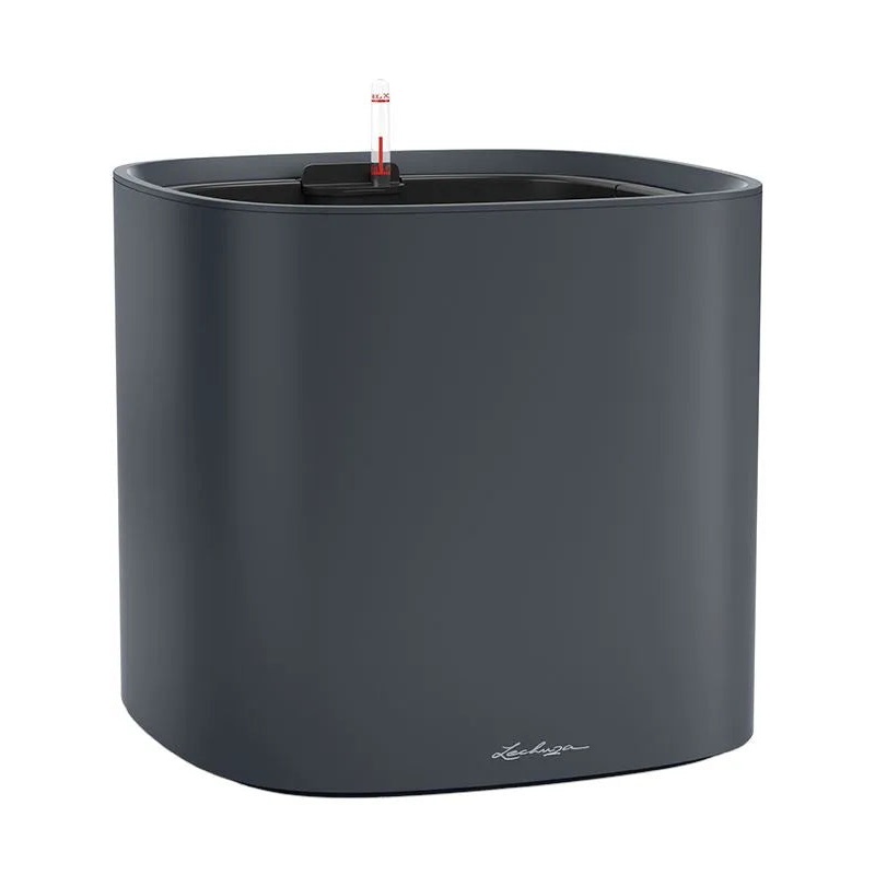 Lechuza Pila Color Plant Pot 32.6cm Height 29cm Dia All Inclusive Set Slate