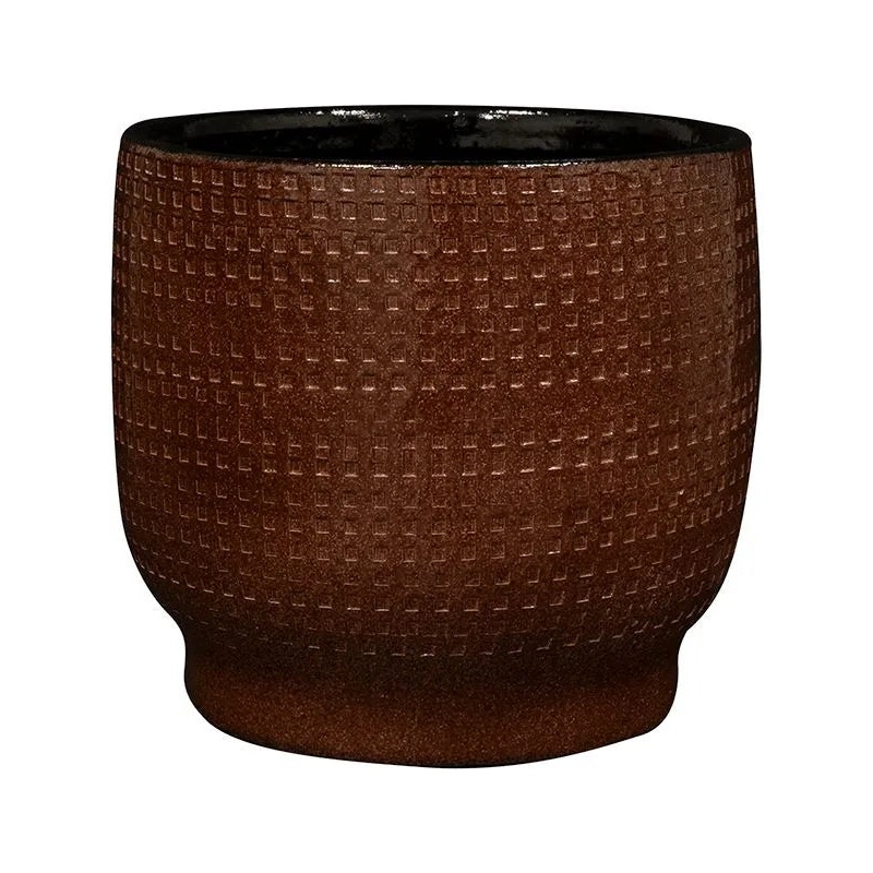 Lykke Plant Pot 13cm Height 12cm Dia Pot Chestnut