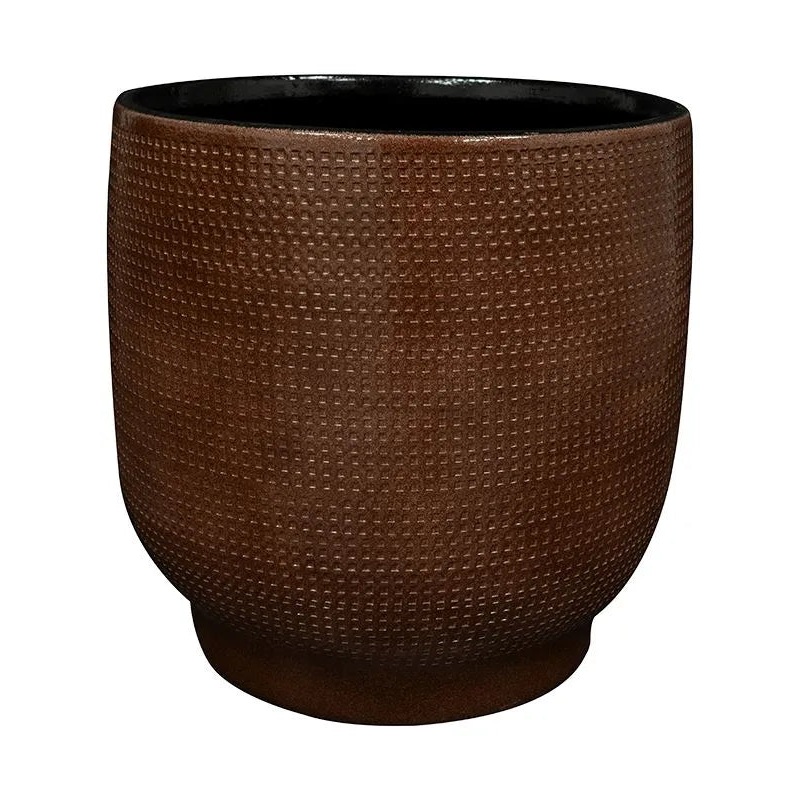 Lykke Plant Pot 25cm Height 22cm Dia Pot Chestnut