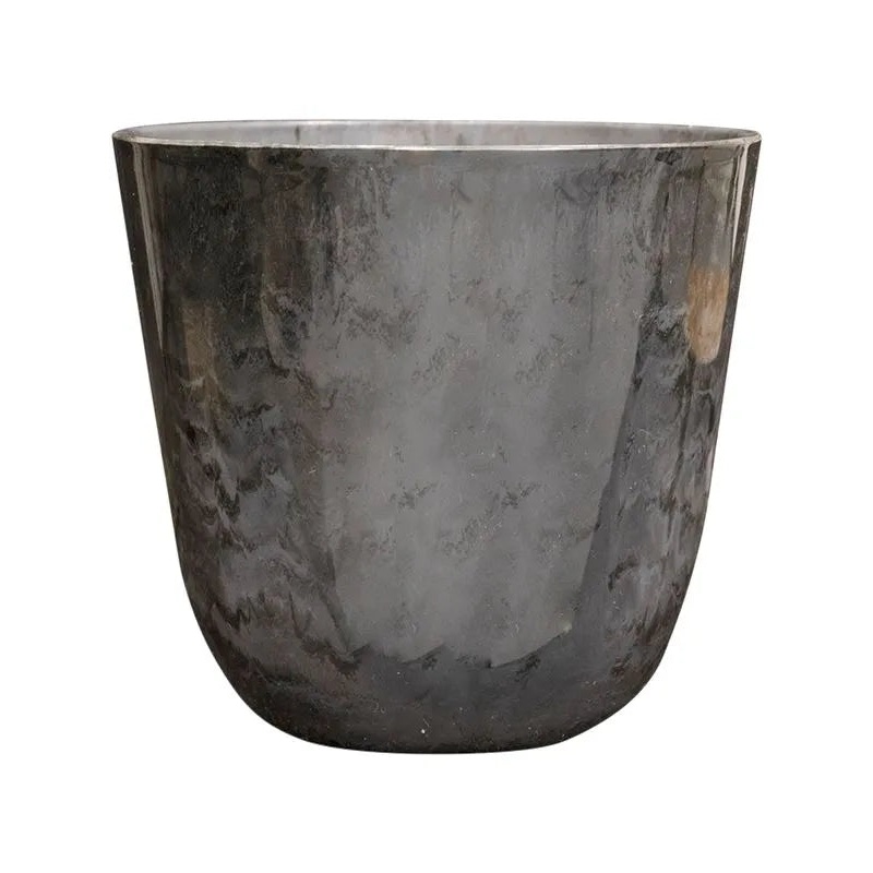 Palermo Plant Pot 19cm Height 20cm Dia Pot Marble Grey