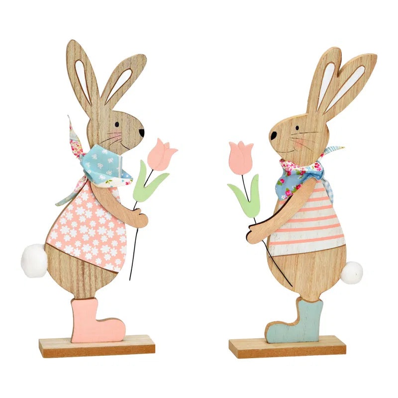 Stand-up display rabbit,  (W/H/D) 11x30x4cm