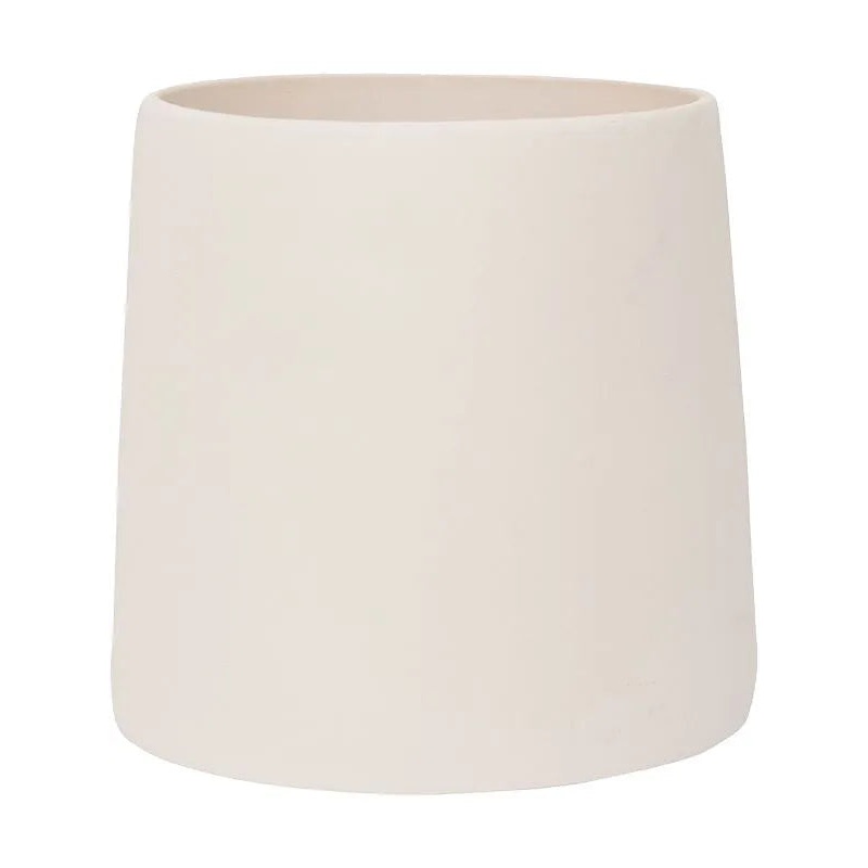 Ceramic Plant Pot 15cm Height 10.5cm Dia Sofia M Vanilla White