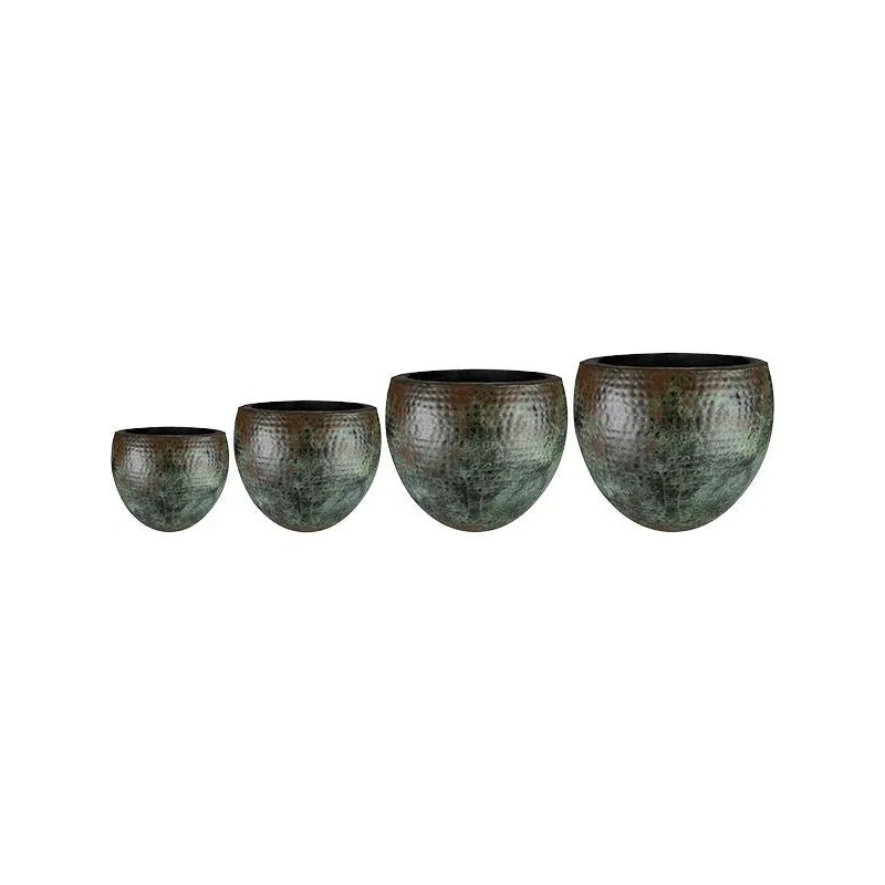 Fabien Plant Pot 54cm Height cm Dia Pot Mystic Green (set of 4)