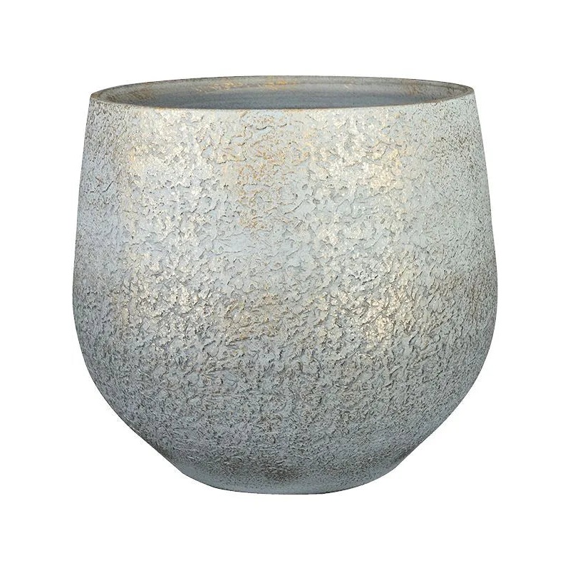 Noor Plant Pot 25cm Height 22cm Dia Pot Metallic Grey