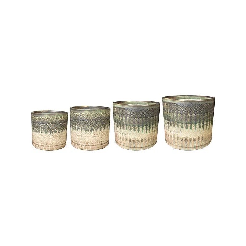 Novan Plant Pot 30cm Height cm Dia Pot Sage (set of 4)