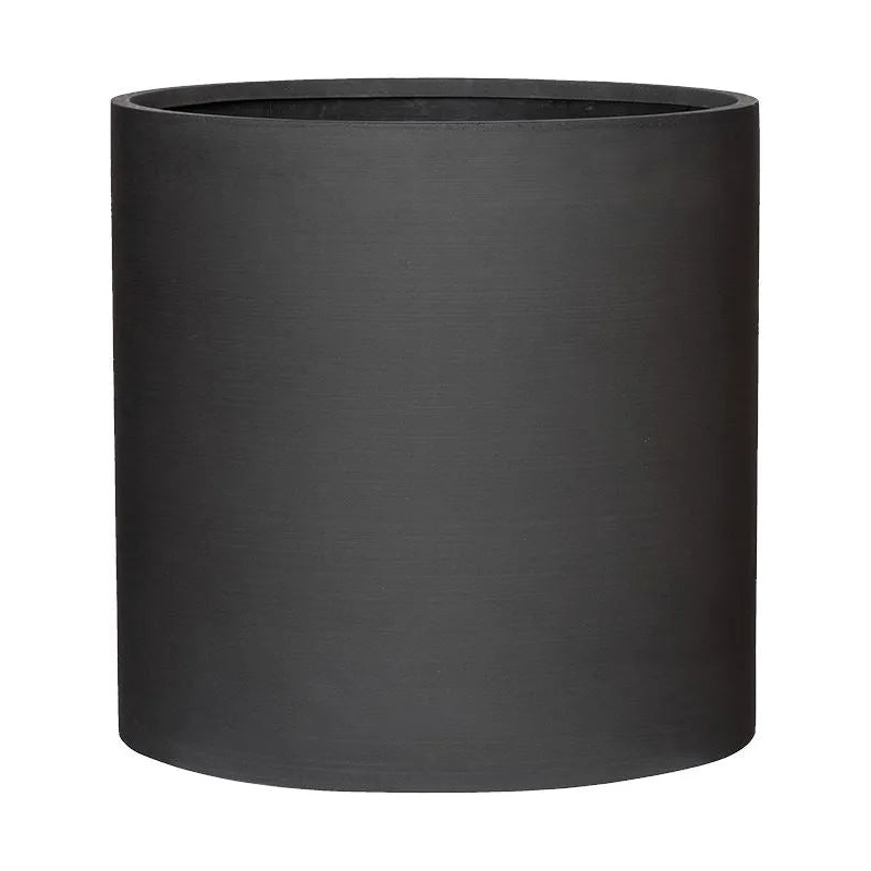 Refined Plant Pot 49cm Height 47cm Dia Max L Volcano Black