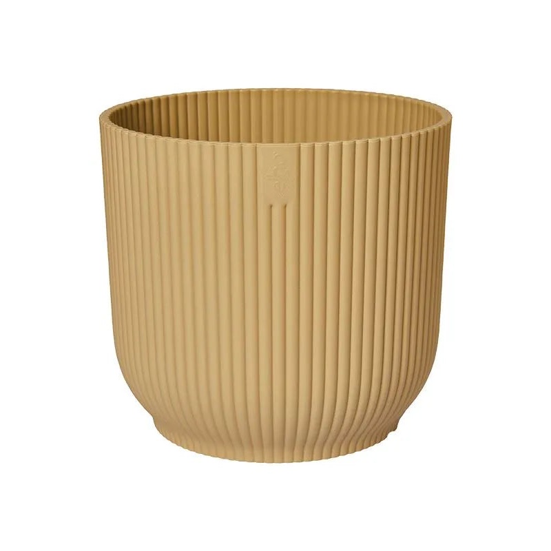 Vibes Fold Plant Pot 6.5cm Height 6.5cm Dia Round Mini Butter Yellow
