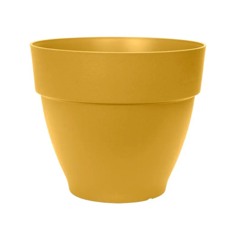 Vibia Plant Pot 17cm Height 19cm Dia Campana Round Honey Yellow