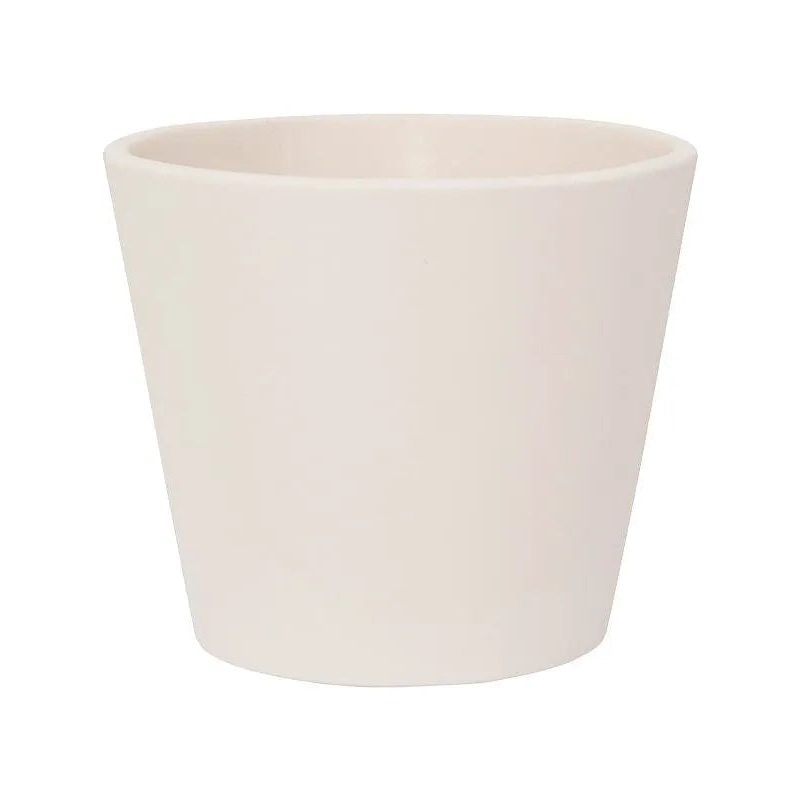 Ceramic Plant Pot 10cm Height 9cm Dia Inez XS Vanilla White
