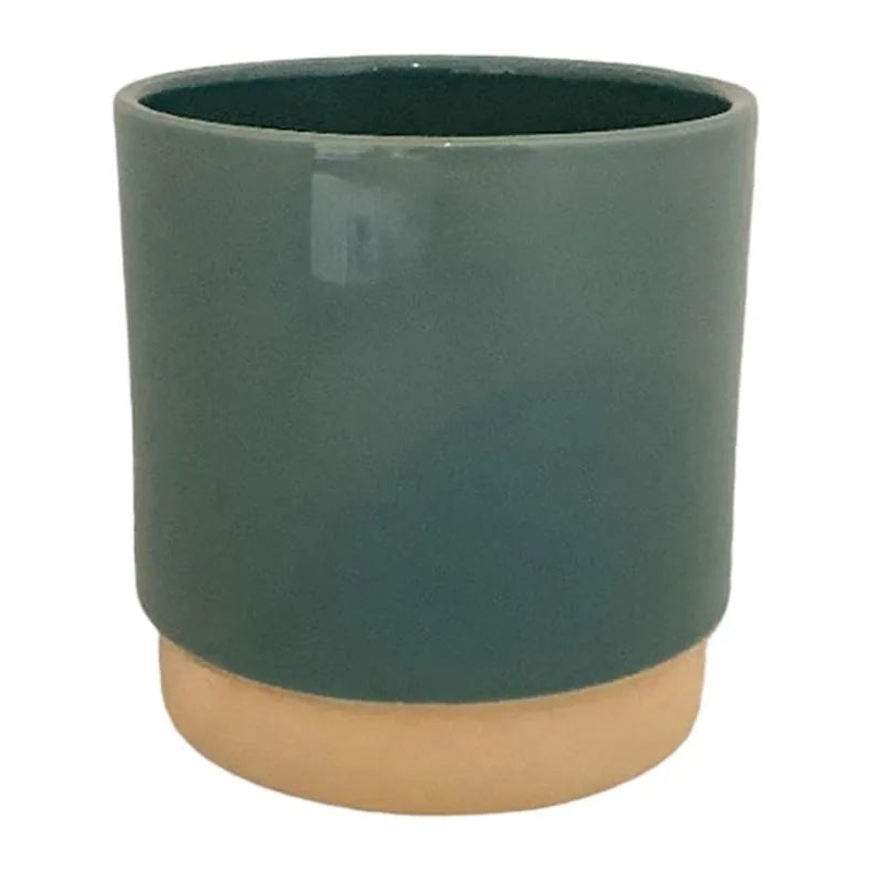 Eno Duo Plant Pot 11cm Height 9cm Dia Pot Dusty Petrol