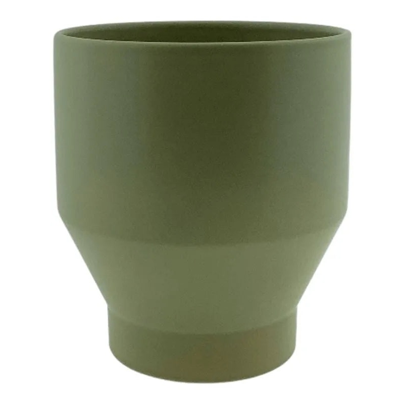 Land Plant Pot 16cm Height 13cm Dia Pot Matt Sandgreen